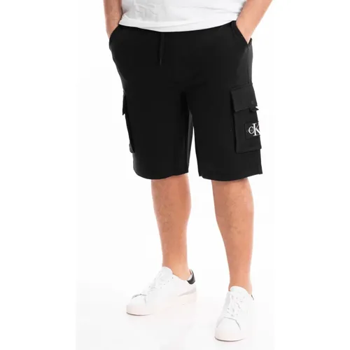 Felpa Texture Bermuda Shorts , Herren, Größe: L - Calvin Klein Jeans - Modalova