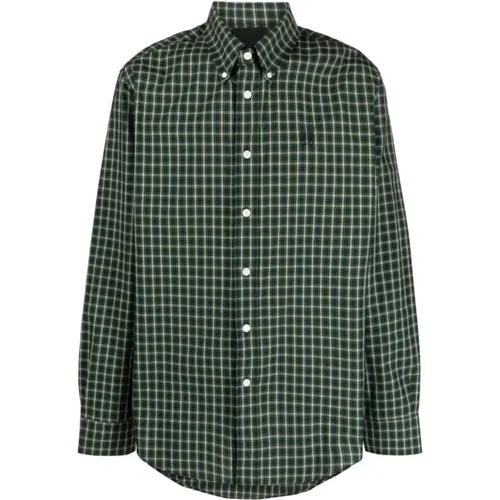 Grüne Hemden für Männer Aw23 , Herren, Größe: M - Givenchy - Modalova