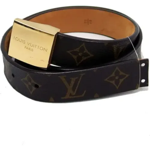 Pre-owned Leather belts , male, Sizes: ONE SIZE - Louis Vuitton Vintage - Modalova