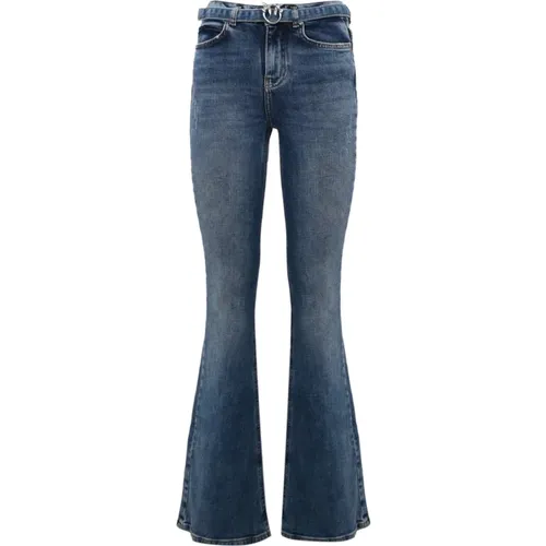 Denim Jeans Love Birds Flare , Damen, Größe: W27 - pinko - Modalova