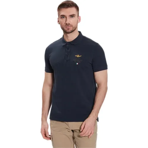 Stylisches Polo Shirt , Herren, Größe: 4XL - aeronautica militare - Modalova