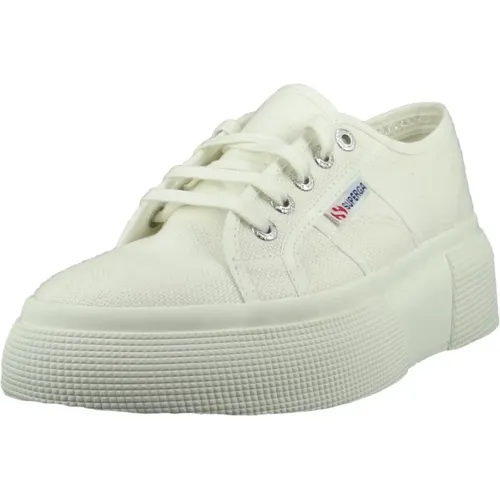 Schnürschuhe Weiß Weiblich - Superga - Modalova