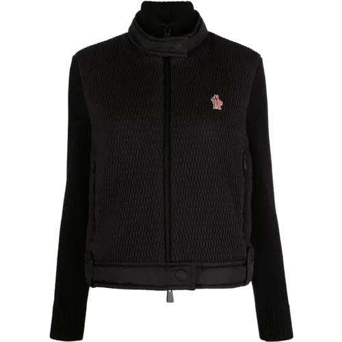 Damen Hybrid Zip Top in Schwarz - Moncler - Modalova