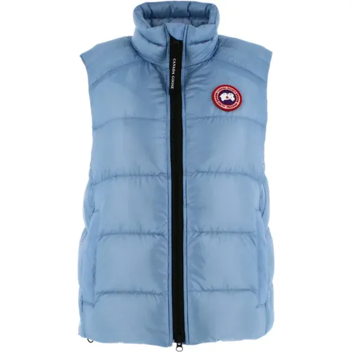 Klare Blaue Winterjacken , Damen, Größe: S - Canada Goose - Modalova