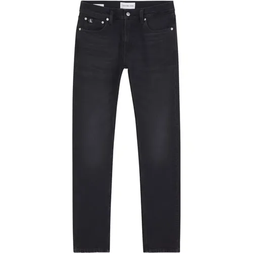 Schwarze Slim Jeans , Herren, Größe: W34 L32 - Calvin Klein - Modalova