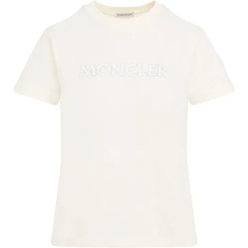 Neutrales T-Shirt für Frauen , Damen, Größe: XS - Moncler - Modalova