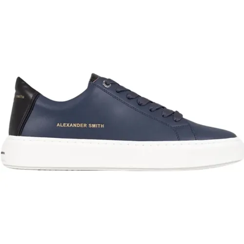 Blaue Londoner Herren Sneakers , Herren, Größe: 42 EU - Alexander Smith - Modalova