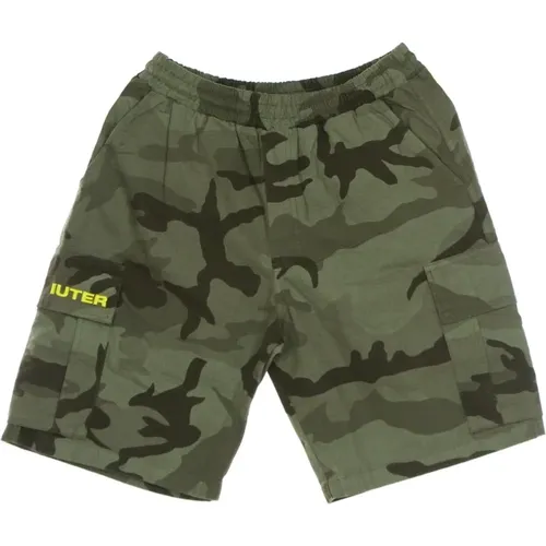 Camo Cargo Shorts Leichte Baumwolle - IUTER - Modalova