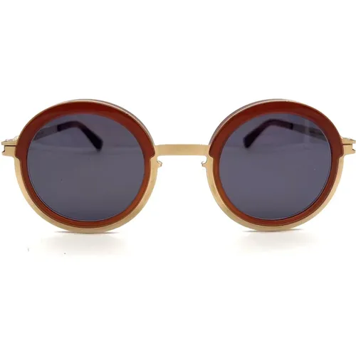 Braune Sonnenbrille für Frauen , Damen, Größe: 47 MM - Mykita - Modalova
