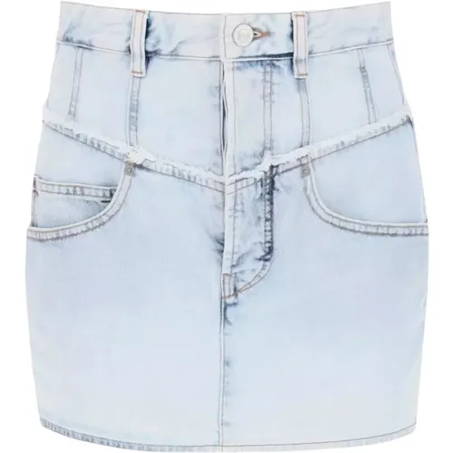 Light Denim Skirt , female, Sizes: S - Isabel marant - Modalova