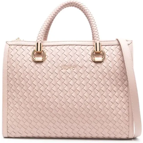 Rose Handbag with Woven Design , female, Sizes: ONE SIZE - Liu Jo - Modalova