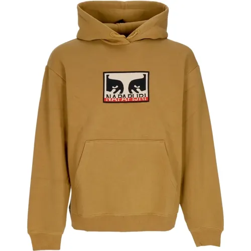 Fleece X Napapijri Toffee Herren Hoodie - Obey - Modalova