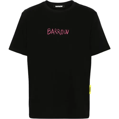 Teddy Sketch T-shirt in Schwarz , Herren, Größe: M - Barrow - Modalova