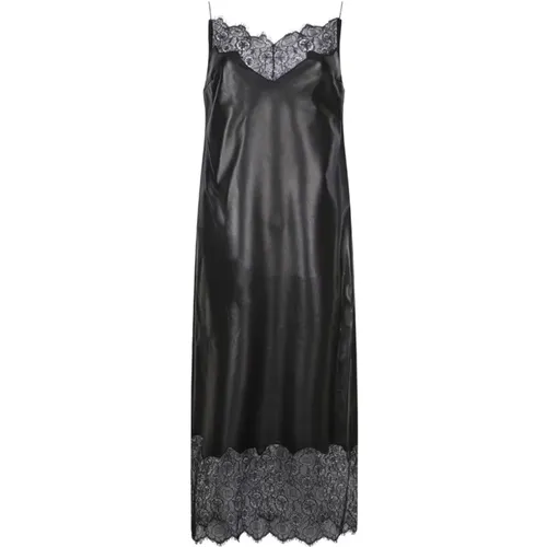 Schwarzes Midi-Kleid mit 4G-Spitze - Givenchy - Modalova