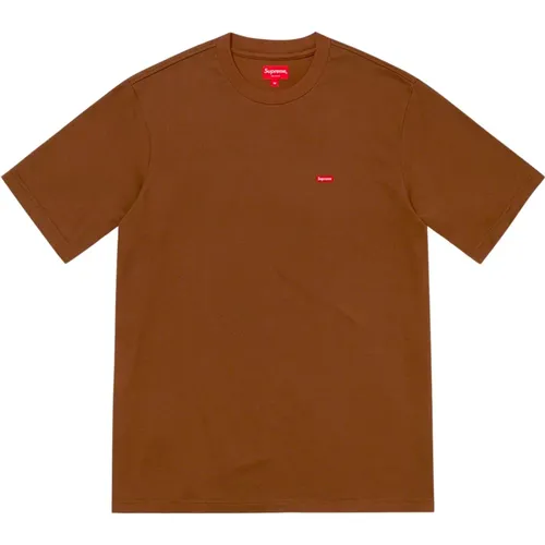 Limitierte Auflage Braunes T-Shirt mit Logo-Patch , Herren, Größe: 2XL - Supreme - Modalova