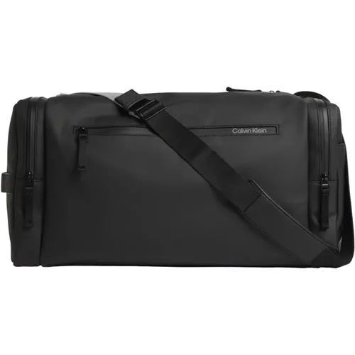 Rubberized Weekender Bag , male, Sizes: ONE SIZE - Calvin Klein - Modalova