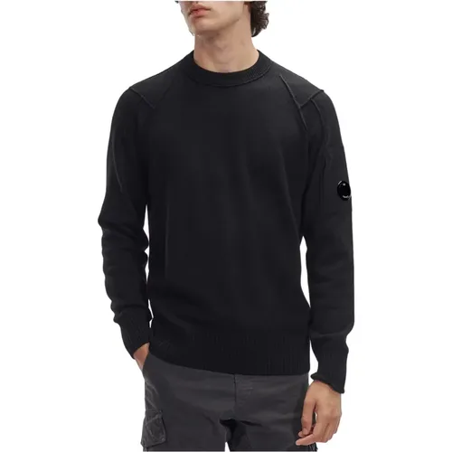 Stilvolle schwarze Pullover , Herren, Größe: 2XL - C.P. Company - Modalova