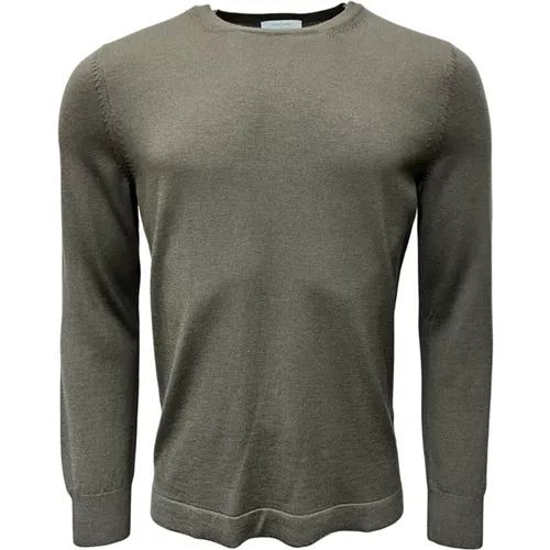 Athleisure Merino Sweater Olive , male, Sizes: L - Gran Sasso - Modalova