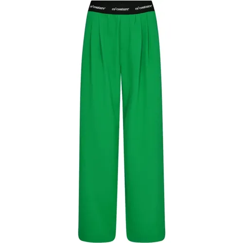 Grüne Logo Pant Hose , Damen, Größe: XS - Co'Couture - Modalova