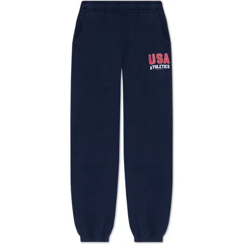 Sweatpants mit Logo , Damen, Größe: L - Sporty & Rich - Modalova