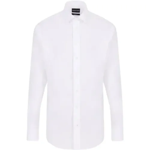 Sophisticated French Collar Shirt , male, Sizes: 2XL, 7XL, 3XL, 6XL, 4XL, XL, 5XL, L - Emporio Armani - Modalova