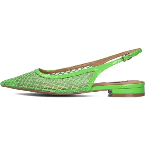 Grüne Mesh Ballerina Slingbacks , Damen, Größe: 40 EU - Bibi Lou - Modalova