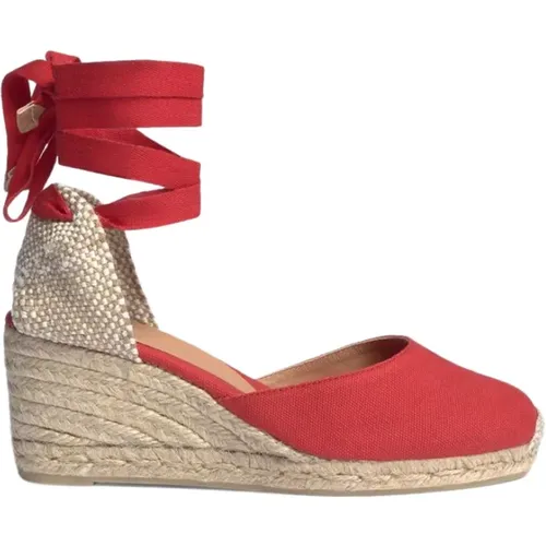 Carina Canvas Wedge Shoes , female, Sizes: 3 UK - Castañer - Modalova