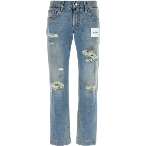 Gerades Jeans , Herren, Größe: XL - Dolce & Gabbana - Modalova