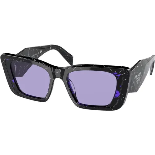 Violet Marble Sunglasses , female, Sizes: 51 MM - Prada - Modalova