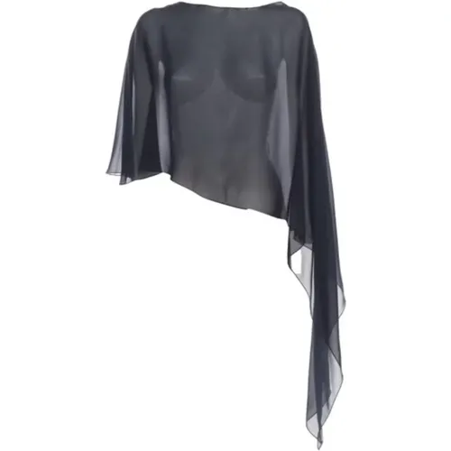 Silk Crop Shirt , female, Sizes: S, M - Antonelli Firenze - Modalova