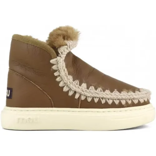 Eskimo Bold Leder Sneaker Haselnuss , Damen, Größe: 36 EU - Mou - Modalova