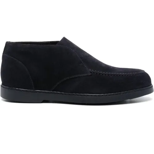 Slip-On Flat Shoes with Piped Trim , male, Sizes: 9 1/2 UK, 7 1/2 UK, 9 UK, 10 UK - Doucal's - Modalova