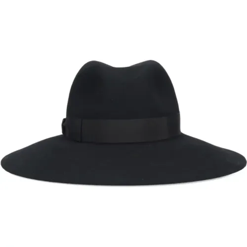 Schwarze Fedora Hüte für Männer - Borsalino - Modalova