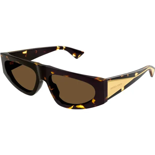 Havana/ Sunglasses , female, Sizes: 57 MM - Bottega Veneta - Modalova