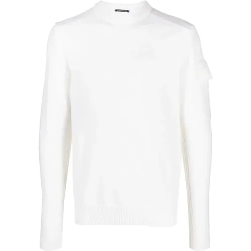 Sweater with Logo Patch , male, Sizes: XL - C.P. Company - Modalova
