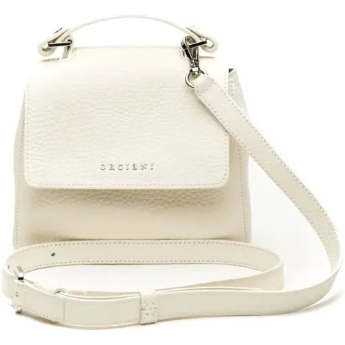 Soft Mini Handtasche Bianco , Damen, Größe: ONE Size - Orciani - Modalova