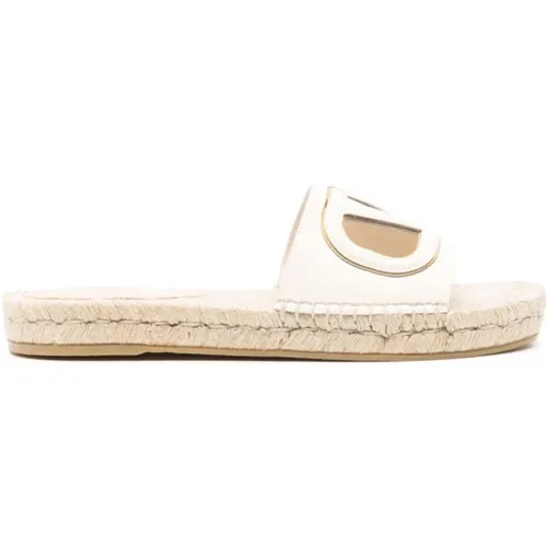 Sandals with VLogo Signature Detail , female, Sizes: 4 UK, 5 UK, 7 UK - Valentino Garavani - Modalova