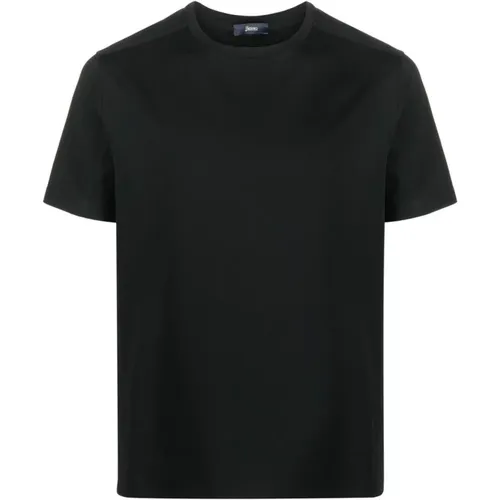 Stilvolles Schwarzes Logo T-Shirt , Herren, Größe: 2XL - Herno - Modalova