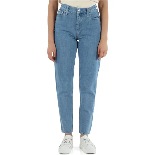High-waisted Mom Fit Jeans , Damen, Größe: W27 - Calvin Klein Jeans - Modalova