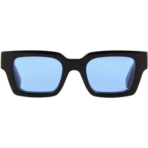 Quadratische Rahmen Sonnenbrille Modell Virgil , unisex, Größe: 50 MM - Off White - Modalova