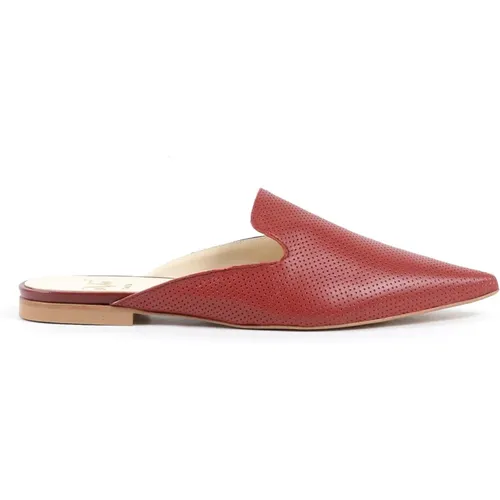 Leather Slide Sandals , female, Sizes: 5 UK, 8 UK, 7 UK, 3 UK, 4 UK, 6 UK - 19v69 Italia - Modalova