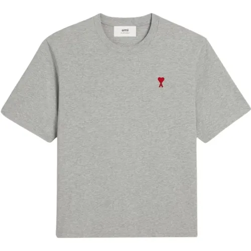 Lässiges Baumwoll-T-Shirt , Herren, Größe: XL - Ami Paris - Modalova