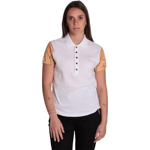 Geo Classic Polo Shirt , Damen, Größe: XS - Alviero Martini 1a Classe - Modalova