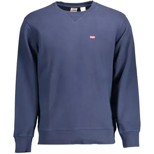 Levi's, Stilvolles blaues Baumwoll-Sweatshirt für Männer , Herren, Größe: 2XL - Levis - Modalova