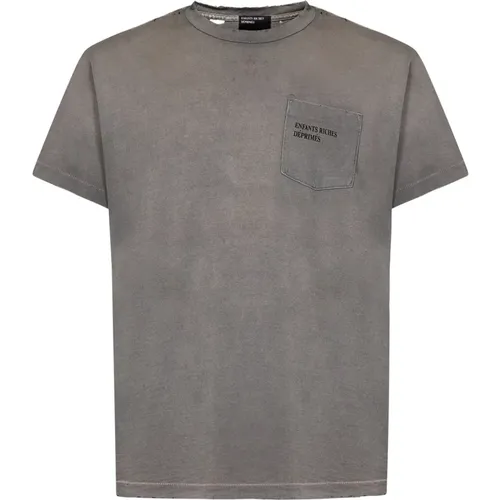 Mens Clothing T-Shirts Polos Grey Ss24 , male, Sizes: S - Enfants Riches Déprimés - Modalova