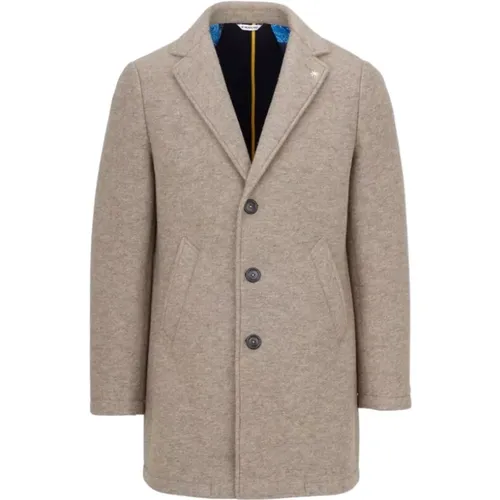 Grey Coats for Men , male, Sizes: S - Manuel Ritz - Modalova