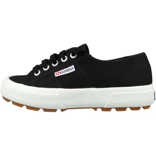 Schnürschuhe Schwarz Weiblich Stil , Damen, Größe: 37 EU - Superga - Modalova