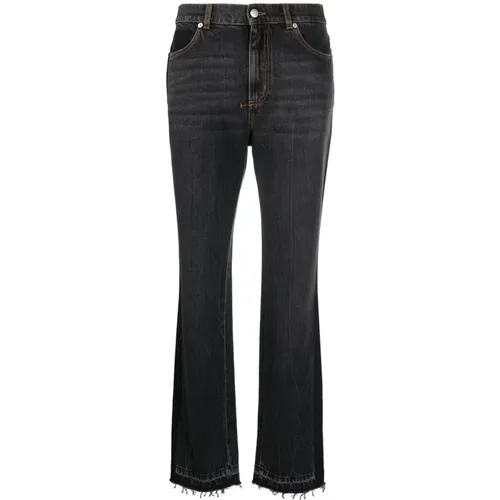 Schwarze Gerades Jeans für Frauen , Damen, Größe: W25 - alexander mcqueen - Modalova