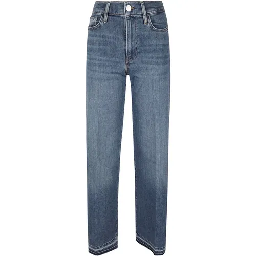 High-Waisted Slim Jeans , female, Sizes: W29, W30, W27, W25, W28, W26 - Frame - Modalova