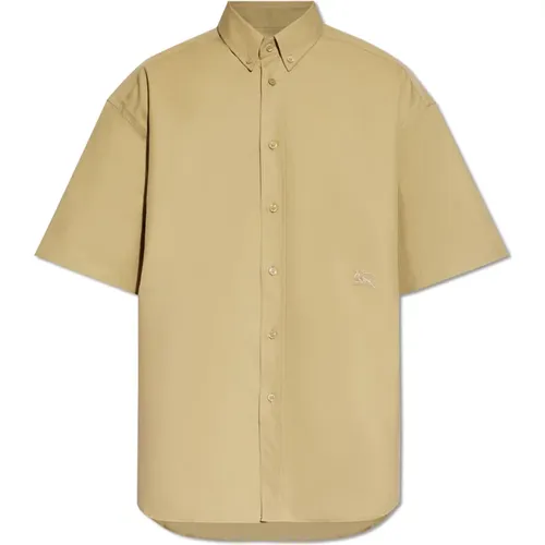Embroidered shirt , male, Sizes: M, XL, XS, L, S - Burberry - Modalova